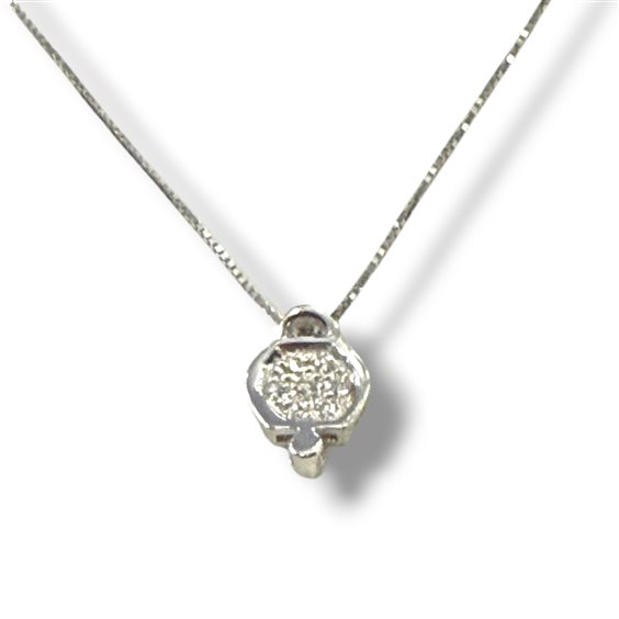Collana Gianni Pace Donna in Oro bianco Diamante 0.05 Ct CCA005 - CCA005